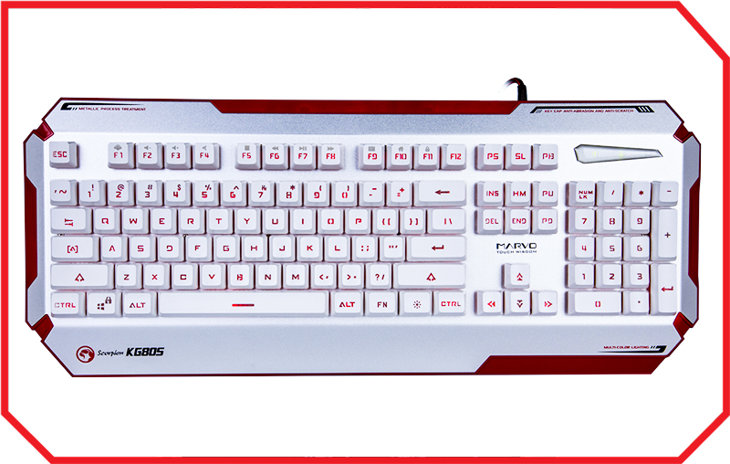 Tastatura Gaming KG805 WHITE