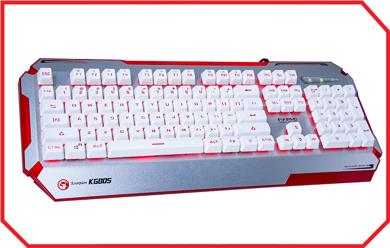 Tastatura Gaming KG805 WHITE