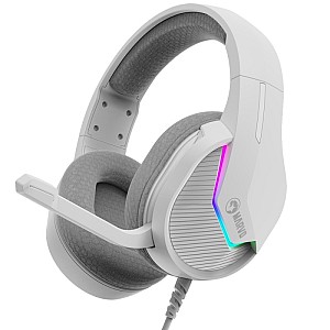 Casti Gaming H8618 WHITE